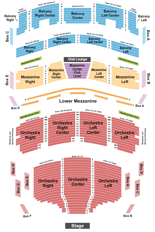 au-rene theater at broward ctr for the perf arts seating chart